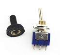 N&B SPDT On-On mini toggle switch w/cover