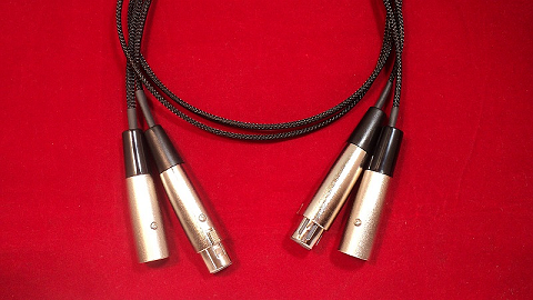 The Basic 3ft Pure Silver Wire Audio Interconnect FXLR MXLR- Black
