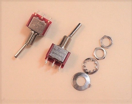Show product details for N&B  DPDT On-On mini toggle switch