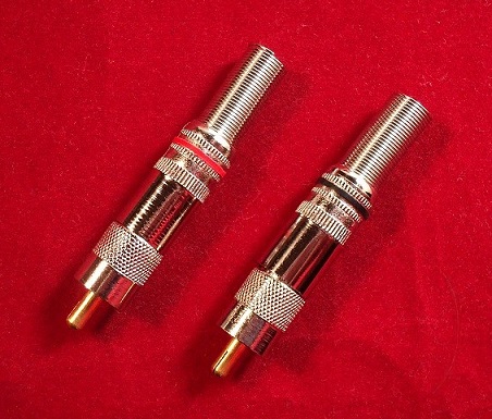 N&B RCA male connector red/black pair