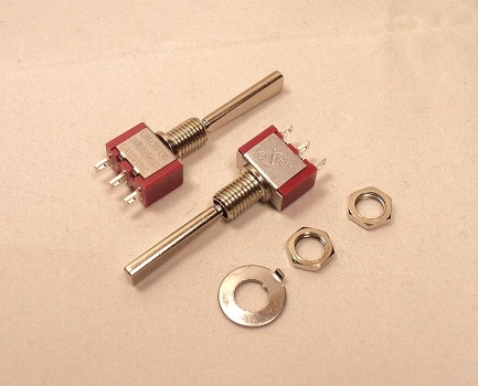 N&B Long handle SPDT On-(On) mini toggle switch