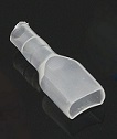 N&B 1/4" push on crimp connector cover- Clear