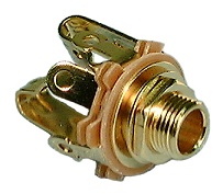 Philmore 45134G 1/4" stereo phone jack- gold plated