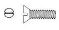 Philmore 4-40/1/4" flat head screw