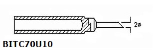 Velleman BITC70U10 replacement bit